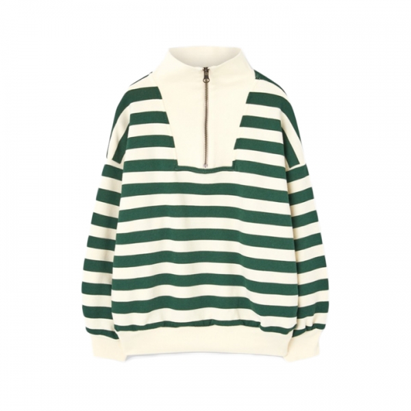 ◆키즈◆키즈 BLOWFLY 스트라이프 맨투맨 그린 F25029 188DK