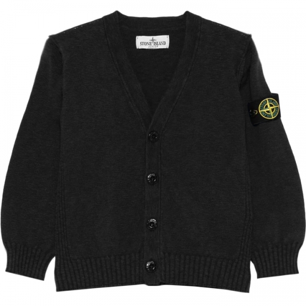 ◆키즈◆25SS 키즈 와펜 패치 브이넥 가디건 블랙 K1S16 5100020 S00B0 V0029