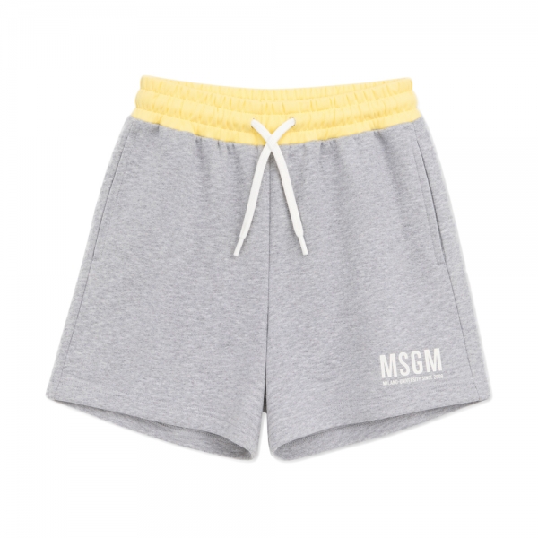 여성 로고 프린팅 투톤 버뮤다 팬츠 그레이/레몬에이드 S6MSJBBE052 27103