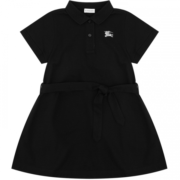 ◆키즈◆25SS 키즈 자수 로고 벨티드 원피스 블랙 8105084