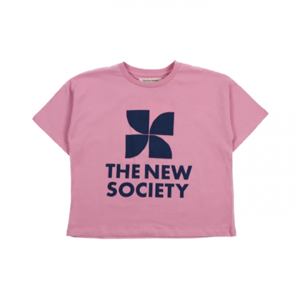 ◆키즈◆키즈 로고 프린팅 반팔 티셔츠 핑크 TNS T DREAM BLUSH