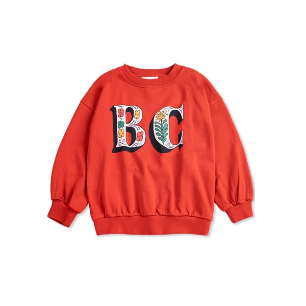 ◆키즈◆키즈 스프링 레터 맨투맨 레드 B126AC039 611