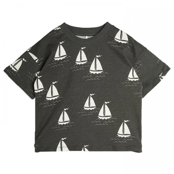 ◆키즈◆25SS 키즈 올오버 보트 티셔츠 블랙 25220135 97