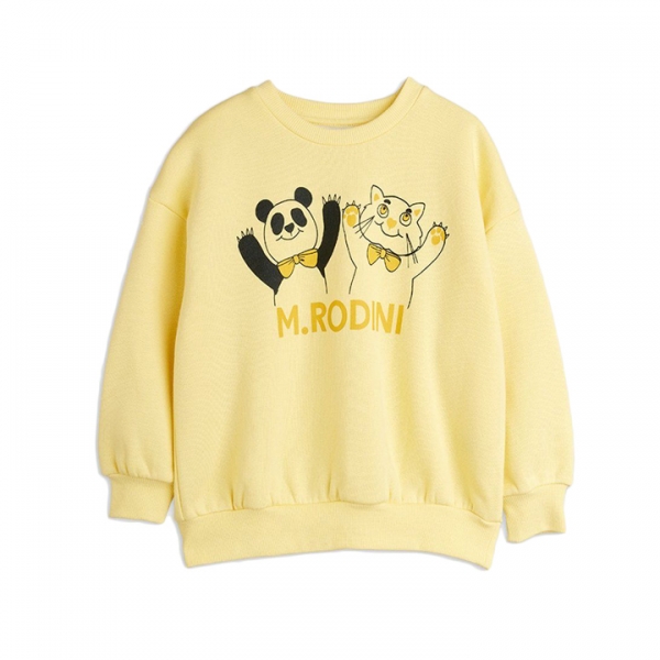 ◆키즈◆키즈 판다&캣 맨투맨 옐로우 25720136 23