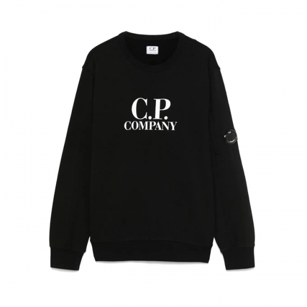 ◆키즈◆25FW 키즈 렌즈 와펜 로고 맨투맨 블랙 19CKSS034B 00LCA76 999