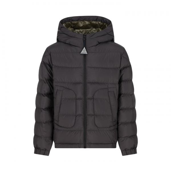 ◆키즈◆여성 GRECOIS 로고 패치 후드 패딩자켓 블랙 1A000 62 597YW 999