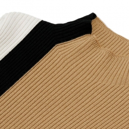 ◆키즈◆22FW 키즈 아이콘 스트라이프 폴라 니트 아카이브베이지 8051738