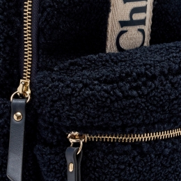 ◆키즈◆25FW 키즈 로고 플리스 백팩 네이비 C20687 859