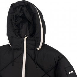 ◆키즈◆여성 후드 지퍼 소프트 나일론 푸퍼 자켓 블랙 F5MSJGPF005 110