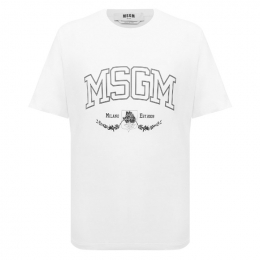 ◆키즈◆24SS 여성 로고 프린팅 티셔츠 화이트 S4MSJBTH277 001