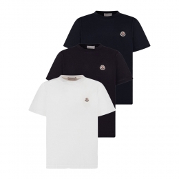 키즈 로고 패치 3PACK 반팔 티셔츠 멀티컬러 8C000 33 89AT9 3P1