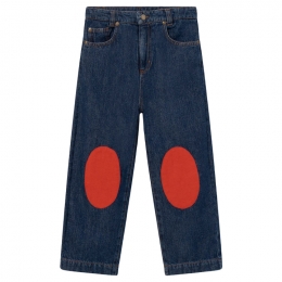 ◆키즈◆22FW 키즈 백로고 데님팬츠 진청 F22063 064EX