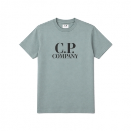 ◆키즈◆키즈 로고 프린팅 반팔 티셔츠 실버블루 20CKTS038B 00LAA17 809