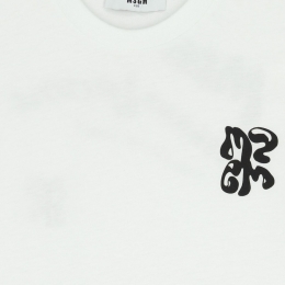 여성 그래픽 로고 반팔 티셔츠 화이트 S6MSJBTH257 001