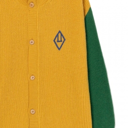 ◆키즈◆22FW 키즈 트리플 컬러 레귤러핏 가디건 옐로우 F22101 099AX