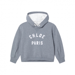 ◆키즈◆여성 자수 로고 후드 맨투맨 헤더그레이 C20646 A46
