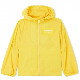 ◆키즈◆22SS 여성 로고 패치 후드 자켓 옐로우 8051421