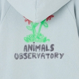 ◆키즈◆키즈 비버 플라워 후드티 블루 F25032 154DX