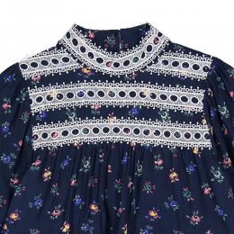 ◆키즈◆24FW 키즈 문 원피스 미드나잇네이비 MOON DRESS MIDNIGHT NAVY