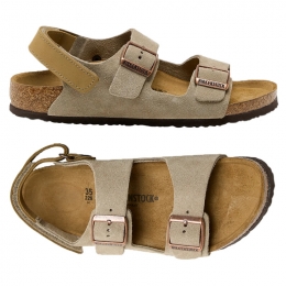 ◆키즈◆25SS 키즈 밀라노 AS 네로우핏 스웨이드 샌들 토프 1029471 TAUPE