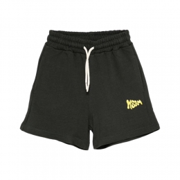 키즈 브러쉬 로고 버뮤다 팬츠 워시드블랙 S6MSJUBE221 MS040