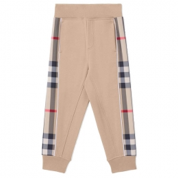 ◆키즈◆22SS 여성 체크 패널 트리밍 트랙팬츠 베이지 8054036