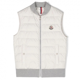 ◆키즈◆24SS 여성 OLU 로고 패치 패딩 조끼 아이보리 1A000 59 54A81 034