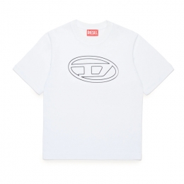 ◆키즈◆24FW 여성 시그니처 로고 티셔츠 화이트 J01788 0BEAF K100