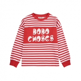 ◆키즈◆키즈 스트라이프 티셔츠 레드 B225AC135 611