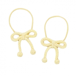 ◆키즈◆25SS 키즈 팝콘 보우 헤어 타이 옐로우 K1044S25 773