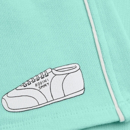 ◆키즈◆24SS 키즈 스니커즈 프린팅 트레이닝 숏팬츠 민트 24230126 75