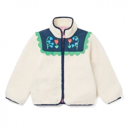 ◆키즈◆23FW 키즈 플로럴 플리스 자켓 크림 TT2B97 Z0506 101