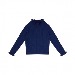 ◆키즈◆키즈 자바 커프스 니트 마린 25F_J0199 MARIN