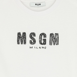 ◆키즈◆여성 저지 티셔츠 화이트 S6MSJUTH004 001