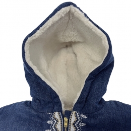 ◆키즈◆25FW 키즈 멜벳 코트 스톤블루 25F_C0175 STBLU