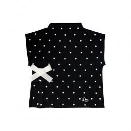 여성 풀오버 숏슬리브 니트 블랙 6SBM14PULD 900