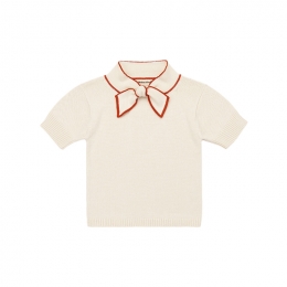 ◆키즈◆키즈 엘사 반팔 니트 아이보리 MP141027 007