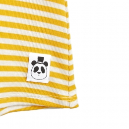 ◆키즈◆22SS 키즈 스트라이프 하프터틀넥 원피스 옐로우 2215010 223