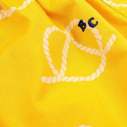 ◆키즈◆23SS 로고 자수 로프 프린트 올 오버 스커트 옐로우 123AC110 720