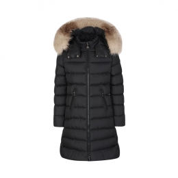 ◆키즈◆여성 아벨 ABELLE 시어링 후드 롱 패딩 자켓 블랙 1C000 09 53A5E 99M