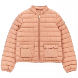 ◆키즈◆25SS 여성 LANS 로고 패치 패딩자켓 피치핑크 1A000 66 597YF 51V