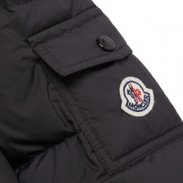 ◆키즈◆키즈 이르마 IRMA 로고 패치 니트후드 패딩자켓 블랙 1C000 12 597YW 999