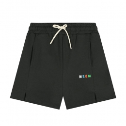 여성 컬러 로고 버뮤다 팬츠 워시드블랙 S6MSJBBE235 MS040