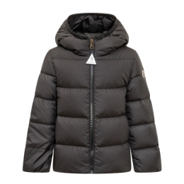 ◆키즈◆25FW 키즈 비울라 BEULAH 로고 패치 패딩자켓 블랙 1A000 40 54AQE 999