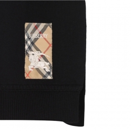 ◆키즈◆키즈 체크 라벨 울 케이프 블랙 8101865