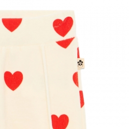 ◆키즈◆키즈 하트 패턴 벨루어 팬츠 화이트 26130136 10