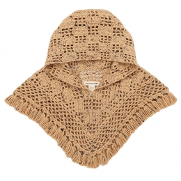 ◆키즈◆24FW 키즈 크로셰 후드 케이플릿 카멜컨페티 MP175025 290