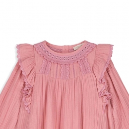 ◆키즈◆23FW 키즈 OLINA 러플 원피스 핑크 S0077 SIENNA