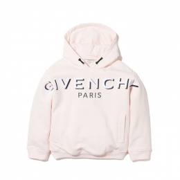 ◆키즈◆21FW 키즈 로고 프린트 드로스트링 후드티 페일핑크 H15223 45S