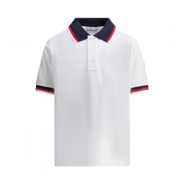 여성 로고 패치 폴로 티셔츠 화이트 8A000 03 8496W 034